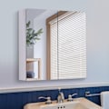 Miniatyrbild 5 av 7: Rootz rostfritt stål spegel skåp - badrumsförvaring - väggmonterat skåp - modern design - 60L x 12W x 55H cm