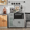 Miniatyrbillede 2 af 8: Rootz Køkkenskab Skænk - Entreskab - Køkkenvogn - MDF-konstruktion - Justerbar hylde - Mobilt design - 89cm x 89cm x 40cm