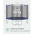 Miniatyrbillede 7 af 8: Rootz Trampolin - Børnetrampolin - Baggårdstrampolin - TÜV Rheinland-certificeret - 150 kg bæreevne - 76 cm - Galvaniseret stål