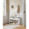 Miniatyrbillede 2 af 6: Rootz Shoe Bench - Entryway Organizer - Skostativ - Spånplade - PU polstring - 30cm x 60cm x 44cm