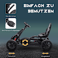 Miniatyrbillede 5 af 10: Rootz Children's Go -Kart - Pedal Vehicle - Tread Car - Justerbart sæde - Fremme fysisk aktivitet - 100 cm x 58 cm x 58,5 cm