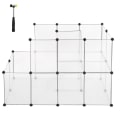 Pikkukuva 7 / 7: Rootz Small Animal Run - Plastic Animal Run - Rabbit Run - Hamsteri Run - Small Pet Run - Kannettava Animal Run - Valkoinen - 143 x 73 x 93 cm