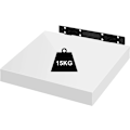Pikkukuva 9 / 9: Rootz-seinähyllysetti - Kelluvat hyllyt - Kirjahylly - MDF-puu - Ympäristönsuojelu - 11 kokoa - Suurin kuormitus 15 kg - 25 cm x 22,9 cm x 3,8 cm