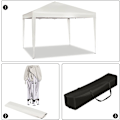 Miniatyrbillede 9 af 9: Rootz Gazebo Pop-Up telt - Vandtæt Pagoda - Solafskærmning - UV- og regnskjold - Nem opsætning - Justerbar højde - 3m x 3m - Beige