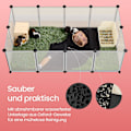 Miniatyrbillede 4 af 6: Rootz Small Animal Enclosion - Playpen til hamstere - gulvpaneler - Vandtæt overflade - 143 cm x 73 cm x 46 cm