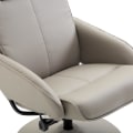 Miniatyrbild 7 av 9: Rootz Relax fåtölj - Ergonomisk - Fotstöd - Konstläder - 78 x 71 x 101 cm - Grå