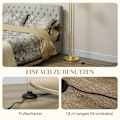Miniatyrbild 7 av 11: Rootz Modern 3 Shade Floor Lamp - Justerbar belysning - Guldtonlampa - Fotomkopplare - 41-55L X 28W X 165H CM