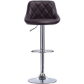 Miniatyrbillede 4 af 8: Rootz Justerbar Barstol i imiteret læder - Bordstol - Drejelig skammel - Komfortabel polstring - Højde fleksibel - Holdbar konstruktion - 38cm x 35cm,