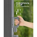 Miniatyrbillede 6 af 9: Rootz Sidefortelt Privacy Screen - Balkonskærm - Terrassevindbeskyttelse - Nem montering - Aluminiumsramme - Polyesterstof - 160cm x 300cm x 200cm
