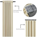 Miniatyrbild 2 av 6: Rootz Luxury Velvet Mörkläggningsgardiner - Draperier - Fönsterbeklädnader - Högkvalitativ isolering - Optimal ljusblockering - Enkel installation - 1