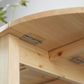 Miniatyrbild 4 av 6: Rootz Foldbar Oval Dining Table - Rymdbesparande bord - Solid Wood Table - Optimera Space - 140L x 70B x 75H cm