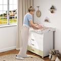 Miniatyrbillede 4 af 8: Rootz Puslemåtte Tilbehør - Babybleskifter - Bleskiftestation - 80 cm x 75 cm x 10 cm - Sikkert materiale - Nem montering