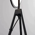 Miniatyrbillede 4 af 6: Rootz gulvlampe - LED gulvlampe - 350 graders gulvlampe - Industriel gulvlampe - ABS - Sort - 60 x 60 x 163 cm