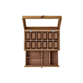 Miniatyrbild 1 av 8: Rootz Watch Box - Organizer - Förvaringsväska - Massivt valnötsträ - 30cm x 20cm x 8cm
