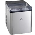 Miniatyrbillede 1 af 7: Rootz Ice Cube Machine - 2,1 liter vand - 15 kg på 24 timer - Selvrensende - Inklusiv isbakke + isske - Hvid - 25,2W x 37,5D x 31,2H cm