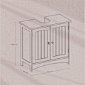 Miniatyrbillede 3 af 5: Rootz Sink Cabinet - Vanity Unit - Base Cabinet - Rumbesparende MDF - 30 x 60 x 60 cm - Grå
