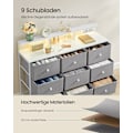 Miniatyrbillede 4 af 6: Rootz 9 Skuffekiste - Opbevaringsenhed - Kommode - LED -belysning - Rumbesparende - 33,5 x 114 x 84 cm