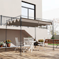 Pikkukuva 2 / 10: Rootz -paviljongin vaihtokatto - Pergola -katos - UV -suoja - helppo kokoonpano - polyesterikangas - 286 cm x 245 cm