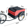 Miniatyrbillede 2 af 6: Rootz Cykeltrailer - Rød, Sort - Stål, Stof - 51.181 cm x 30.32 cm x 25.59 cm
