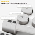 Miniatyrbild 6 av 11: Rootz justerbara hantlar set - vikter - fitnessvikter - Portable & Compact - 7,5 cm x 26,5 cm - Boost Strength & Endurance