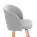 Miniatyrbild 2 av 7: Rootz matstolsset - Sittensemble - Köksstolar - Middagspallar - Komfortstolar - Linnekudde sittplatser - Måltidsbänkar - Ljusgrå - 45x46cm Sitsstorlek