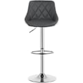 Miniatyrbild 5 av 10: Rootz Barpall - Justerbar bänkstol - Vridbar barstol - Bekväm, Snygg, Hållbar - Förkromat stål, konstläder - 38cm x 35cm, Höjd 84cm-106cm Justerbar