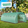 Miniatyrbild 2 av 5: Rootz Greenhouse Replacement Cover - ENDAST Vinter - Trädgårdsväxt - PE Cover för tunnel - Walk-in växthus med roll-up fönsterdörr - Utomhus - Grön -