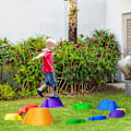 Miniatyrbillede 2 af 10: Rootz Balance Stones - Trappesten - 11 stykker - Stabelbar - Skridsikker - Robust - Til indvendig og udvendig - Belastbar op til 100 kg - Flerfarvet -