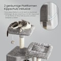 Miniatyrbild 3 av 5: Rootz Cat Tree - Scratching Post - Cat Tower - Space -Saving Design - 50 X 35 X 115 CM - Mysig grotta + 2 -plattformar för lek och avkoppling