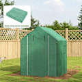Miniatyrbillede 2 af 7: Rootz Drivhus - Cold Frame Drivhus - Film Drivhus - Rulledøre - UV-bestandig - Grøn - 140cm x 143cm x 190cm