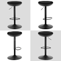 Miniatyrbillede 9 af 9: Rootz drejelig barstolssæt - Køkkentaburet - Højdejusterbar skammel - Elastisk mesh-stof - Højdensitetsskum - 41 cm x (64-85) cm x 41 cm