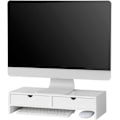 Miniatyrbild 1 av 7: Rootz Monitor Stand Datorskärm- Monitor Stand Monitor- Riser Desk Organizer med 2 lådor