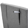 Miniatyrbillede 5 af 5: Rootz Sovesofa - Lænestolsseng - Sovesofa Med Armlæn - 3-i-1 Lænestolsseng - Gæsteseng - Foldemadras - Foldeseng - Chaiselong - Multifunktion - Grå -