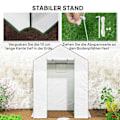 Pikkukuva 7 / 11: Rootz Walk -in Greenhouse, jossa hyllyt - mini -Greenhouse - UV -resistentti - Optimaalinen ilmanvaihto - 143L x 74B X 190H CM