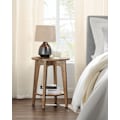 Miniatyrbillede 9 af 9: Rootz honningbrun spånplade sidebord - endebord - sengebord - 90 kg Kapacitet - 40 cm x 50 cm - 4,1 kg