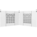 Pikkukuva 1 / 7: Rootz Gazebo - Sivupaneelit - 2 pakkauksen sivun vaihto - Pop Up Gazebo - Ikkunoilla ja ovilla - Valkoinen - 295W x 195K cm