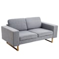 Miniatyrbillede 1 af 11: Rootz 2-personers sofa - Kompakt sofa - Loveseat - Høj komfort - Holdbar bygning - 145 cm x 82 cm x 78 cm