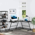 Pikkukuva 2 / 10: Rootz Desk - Office Desk - Gaming Desk - L Shape Desk - Black - 210 x 50 x 73.5 cm