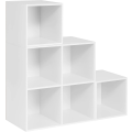 Miniatyrbillede 1 af 6: Rootz White Reol - Opbevaringshylde - Vitrineskab - Fleksibel konfiguration - Overlegen holdbarhed - Nem montering - 90 cm x 90 cm x 30 cm