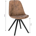 Miniatyrbild 3 av 9: Rootz matstolsset - Stoppad stol - Ben i massivt trä - Ergonomiskt ryggstöd - Golvskydd - 39D x 43W x 83H cm