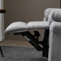 Miniatyrbillede 6 af 7: Rootz Hvilestol - Hvilestol med lænefunktion - Enkeltsofa - TV Hvilestol - Justerbar - Stue - Soveværelse - Sengetøj Touch - Lysegrå - 91 x 92 x 102 c