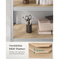 Miniatyrbillede 8 af 8: Rootz Garage Opbevaringsstativ - Reolsystem - Organizer - Stålramme - Træhylder - Rustbestandig - Justerbar - Tipbeskyttelse - 180cm x 90cm x 40cm