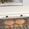 Pikkukuva 9 / 11: Rootz 9l mini -uuni - Compact Las Gasast Uun - Säädettävä lämpö - tilaa säästävä ruostumaton teräs - 35 cm x 24,6 cm x 20cm valkoinen
