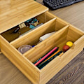 Miniatyrbillede 3 af 6: Rootz Kaffemaskine Stand & Kaffe Pod Kapsel Teposer Skuffe Box Holder Skab-Bambus