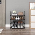 Miniatyrbillede 5 af 7: Rootz skostativ - 12-par skoholder - Pladsbesparende skohylde - Stål-plast af høj kvalitet - Stor kapacitet - 60 cm x 28 cm x 71 cm