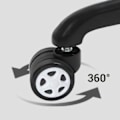 Miniatyrbillede 3 af 3: Rootz Gamer stol - Kontorstol - Sort/Hvid - 69 x 70,5 x 138 cm