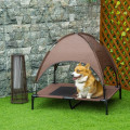 Miniatyrbillede 3 af 7: Rootz hundeseng - kæledyrsseng - hævet hundeseng - udendørs hundeseng - åndbar - taftkaffe - 92 x 76 x 90 cm
