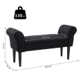 Pikkukuva 3 / 11: Rootz BedBench - Musta - Engineered Wood, Foam - 40,15 cm x 12,2 cm x 20,07 cm