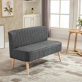 Miniatyrbillede 2 af 9: Rootz Sofa - 2-personers Sofa - Sofasæde - Lounge Sofa - Mørkegrå - 117 x 56,5 x 77 cm