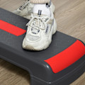 Miniatyrbillede 5 af 7: Rootz Stepper - Højdejusterbar - Aerobic Stepper - Plast - Skridsikker overflade - Rød + Sort - 78L x 28W x 10/15/20H cm